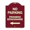 Signmission No Parking Prohibido Estacionarse Heavy-Gauge Aluminum Architectural Sign, 24" x 18", BU-1824-23797 A-DES-BU-1824-23797 - alternate 1